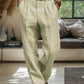 Soft Cotton-Linen Straight-Leg Pants