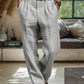 Soft Cotton-Linen Straight-Leg Pants